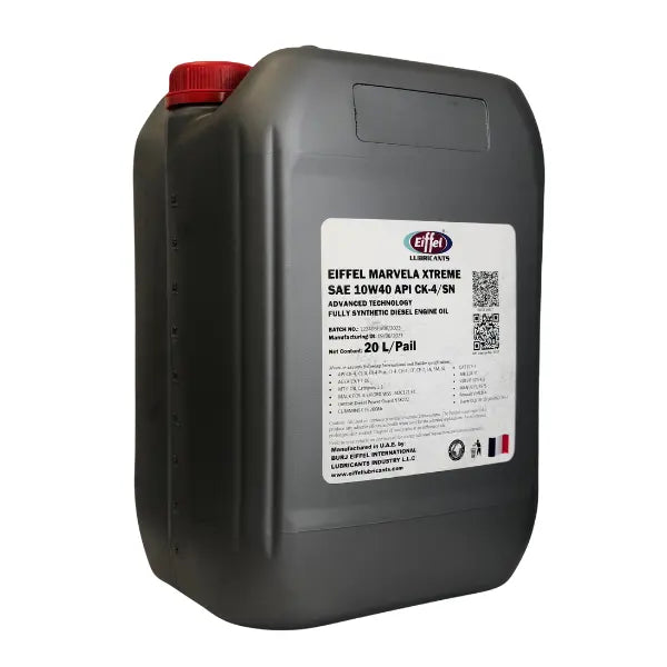 EIFFEL MARVELA Xtreme SAE 10W40 API CK4/SN - 20 LTR FULLY SYNTHETIC OIL
