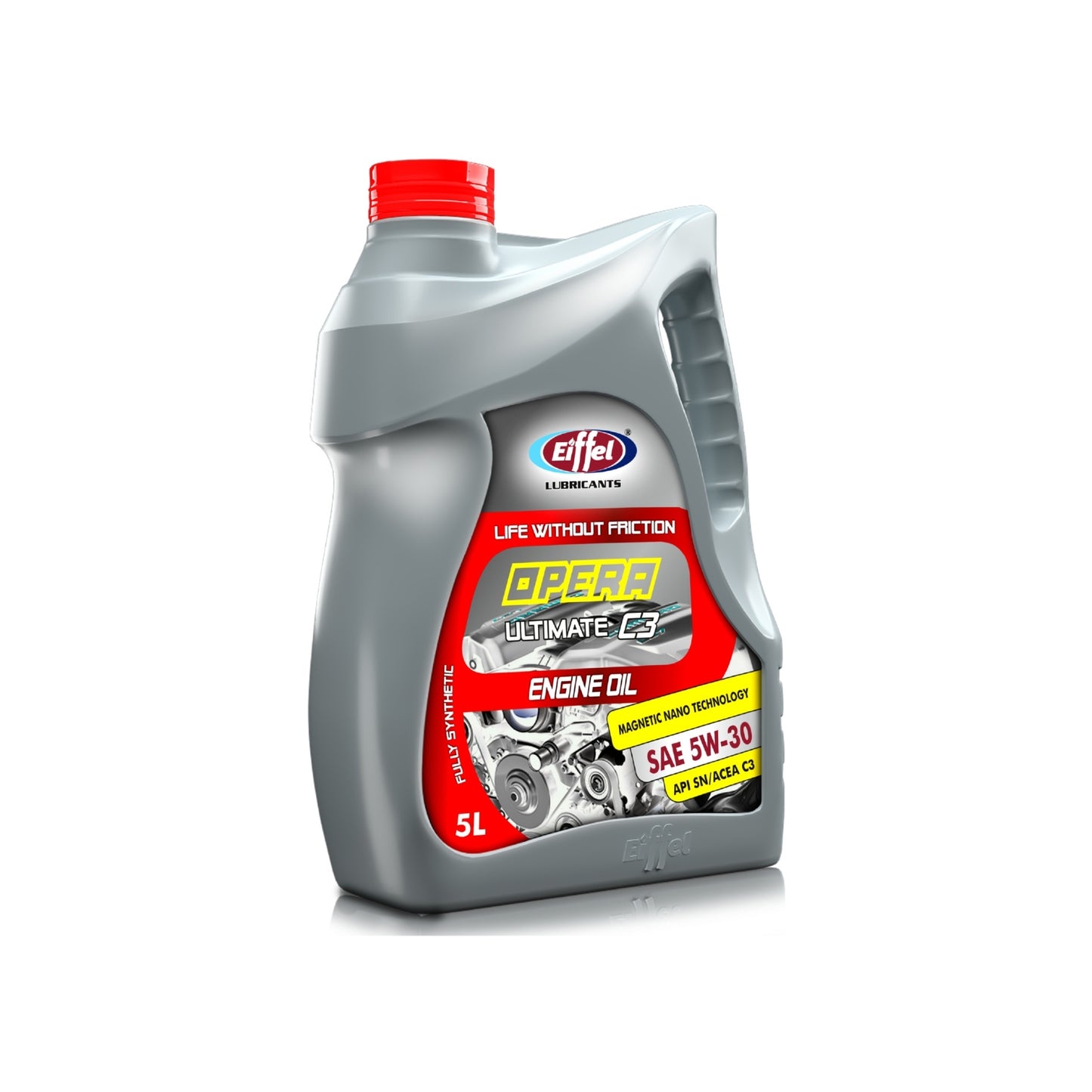 Eiffel Opera C3 5W30 5L synthetic engine oil for DPF protection – API SN/CF approved.