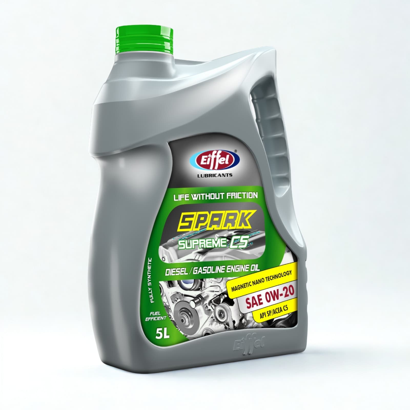EiffEL SPARK SUPREME C5 SAE 0W-20 Fully Synthetic Engine Oil - 5L