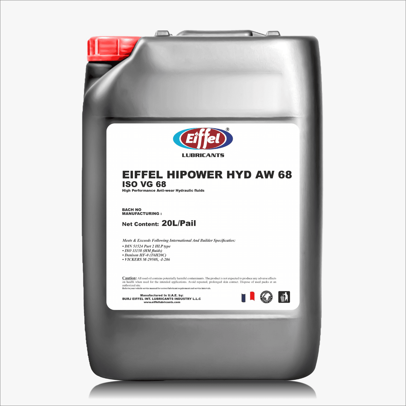 Eiffel HiPower AW 68 Anti-Wear Hydraulic Oil 20L