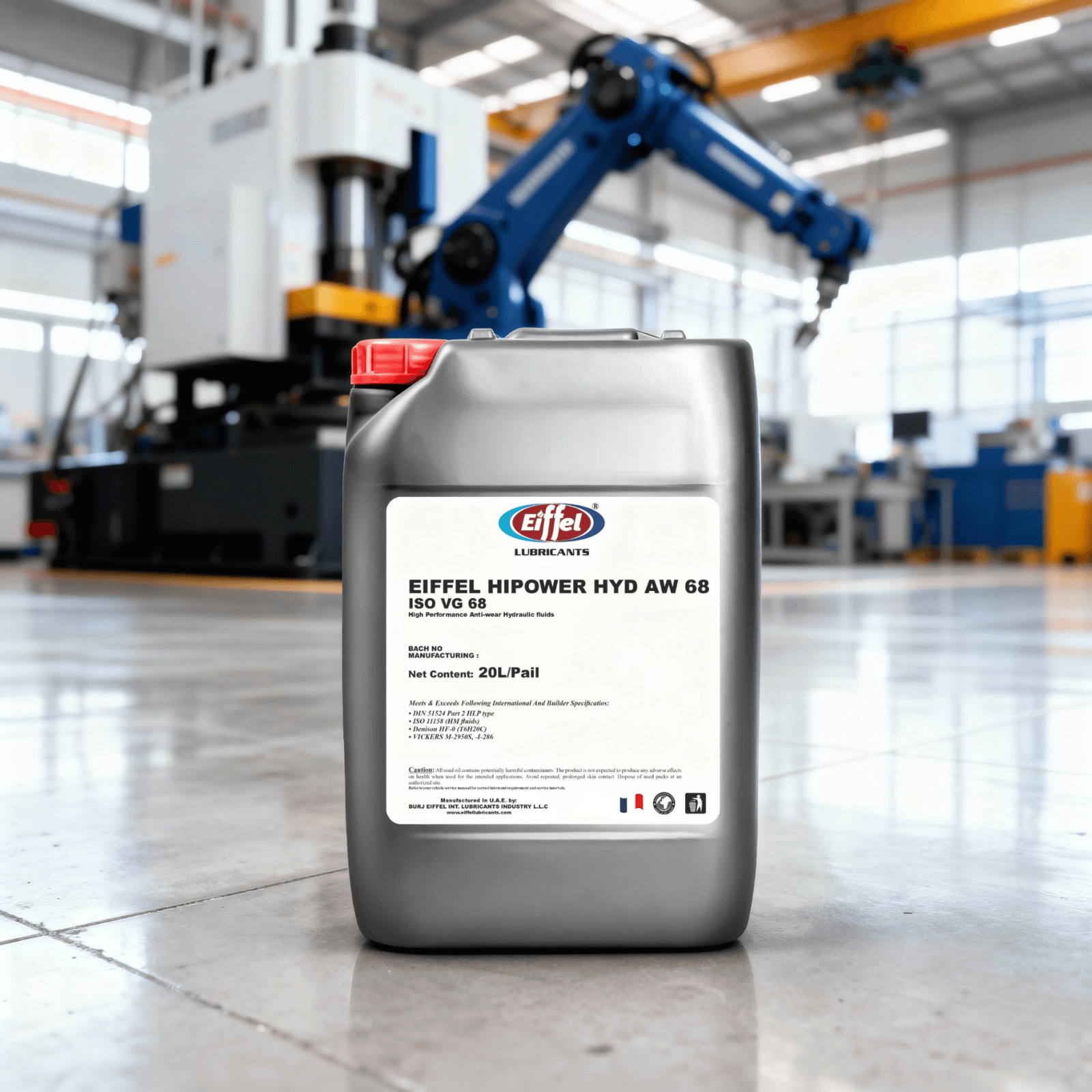 Eiffel HiPower AW 68 Anti-Wear Hydraulic Oil 20L