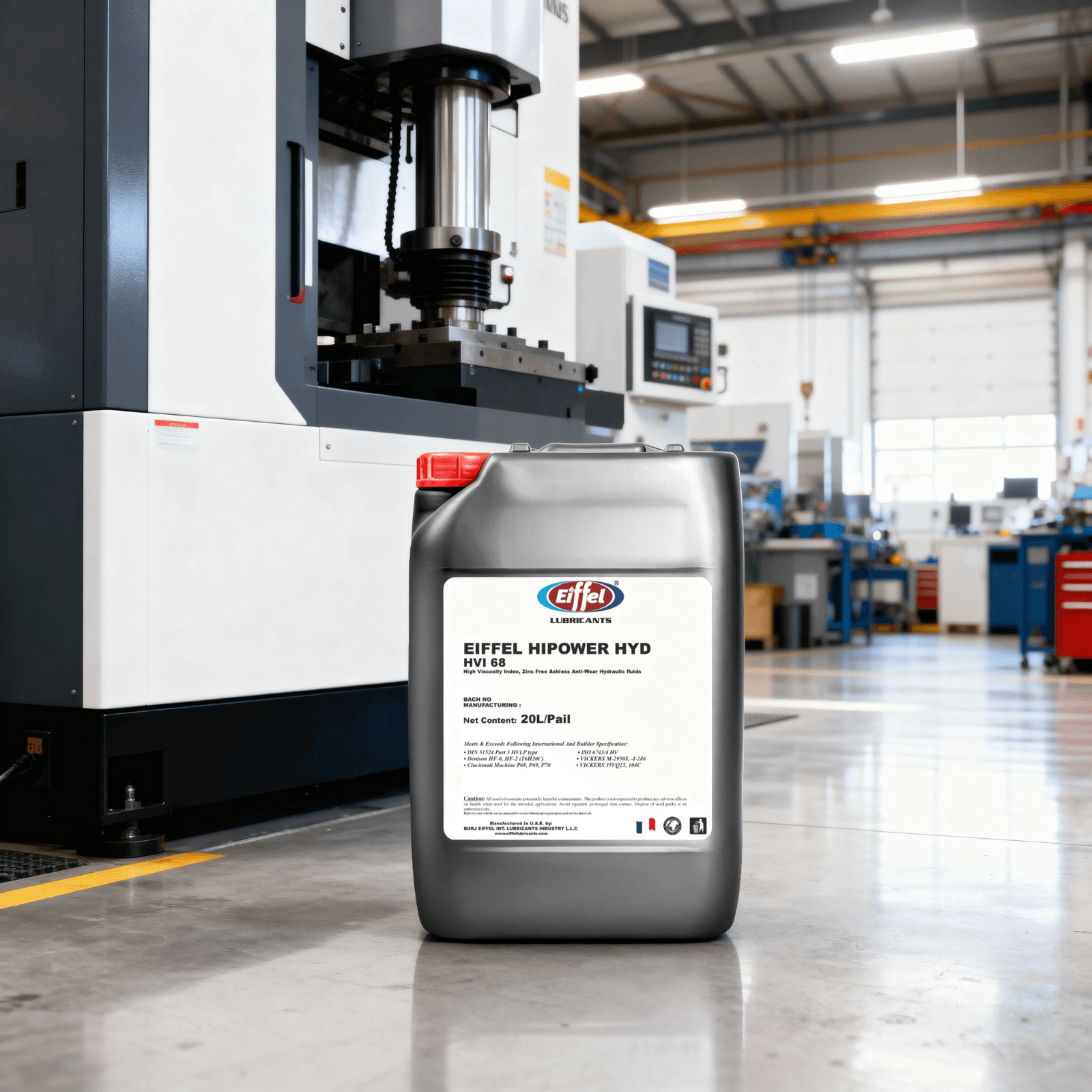 Eiffel HiPower HVI 68 ISO 68 High VI Hydraulic Oil 20L