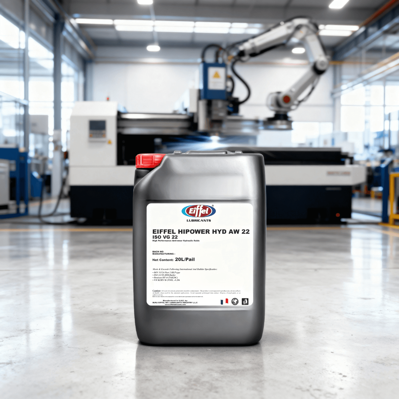 Eiffel HiPower AW 22 ISO 22 Hydraulic Oil 20L