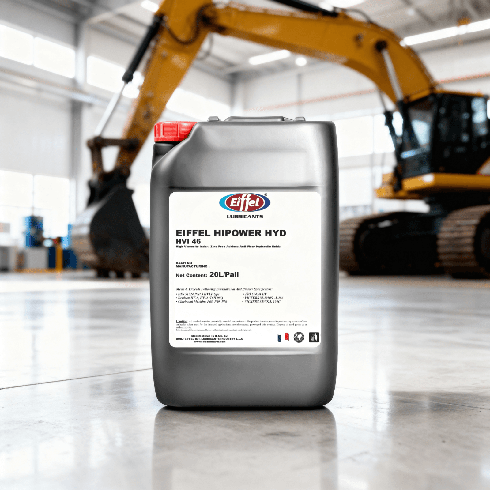 Eiffel HiPower HVI 46 ISO 46 High VI Hydraulic Oil 20L
