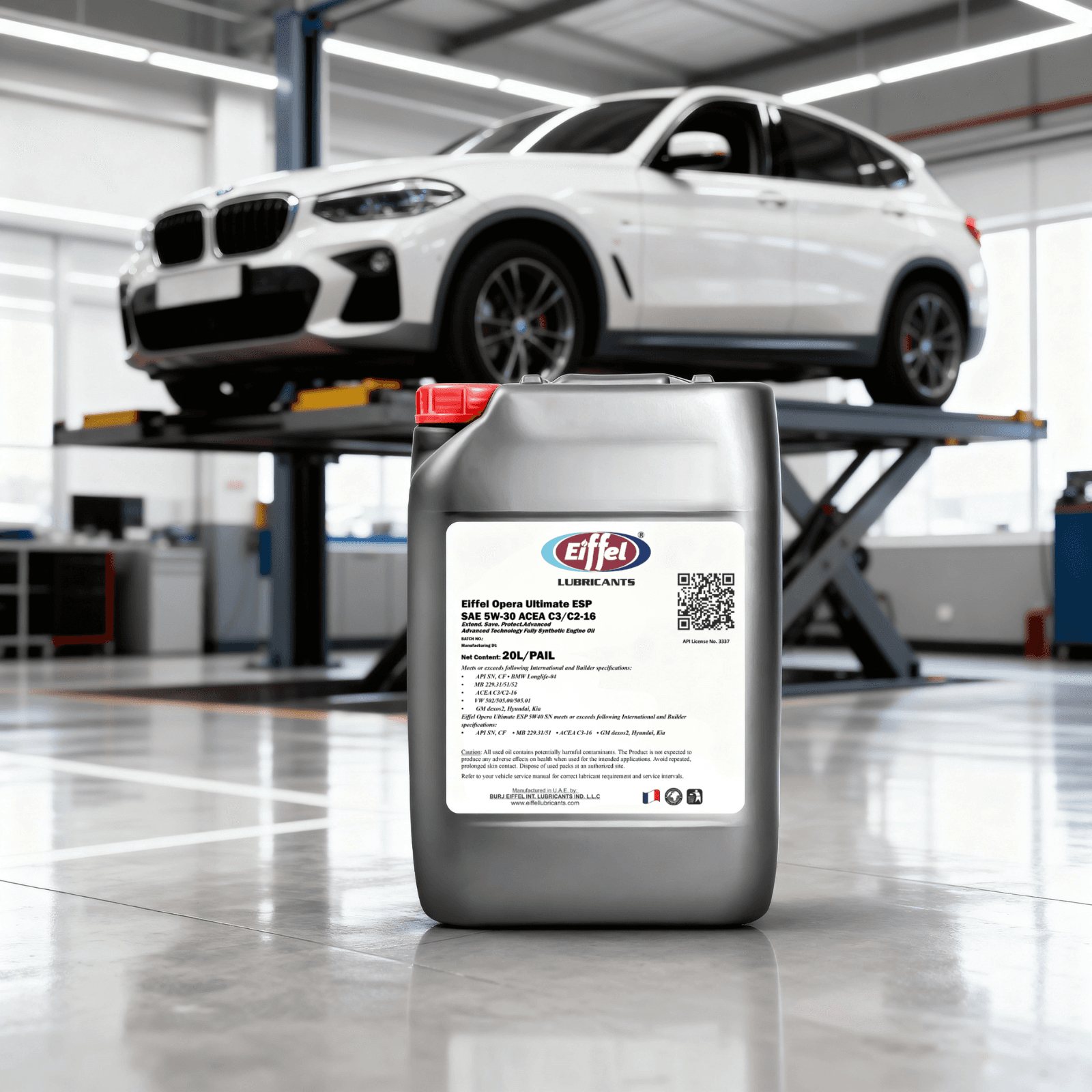 Eiffel Opera Ultimate ESP 5W-30 PAO Full Synthetic Engine Oil SN 20L