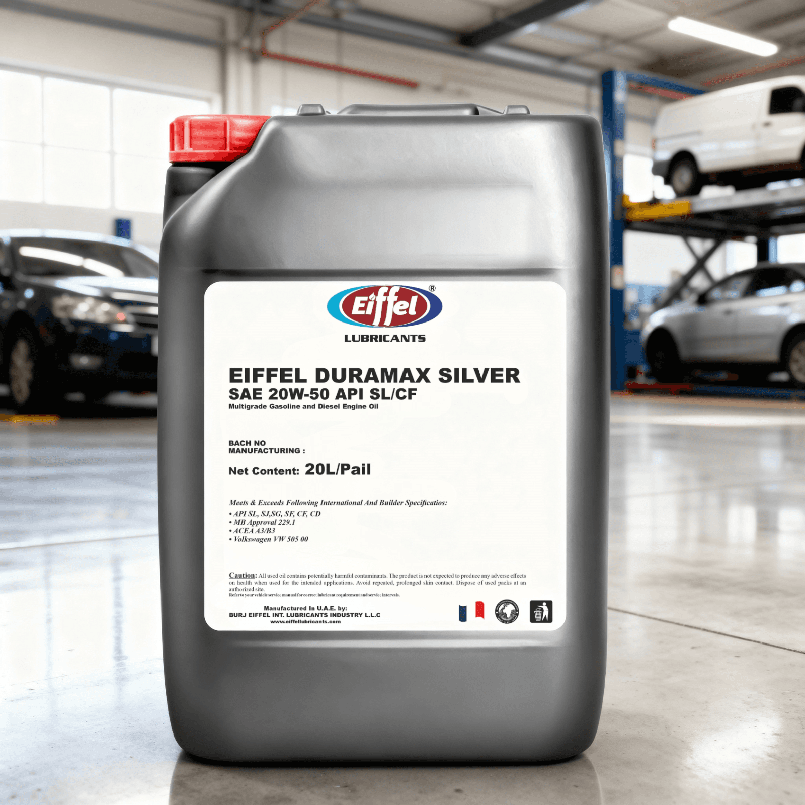 Eiffel Duramax Silver 20W-50 SL/CF Mineral Engine Oil – 20L