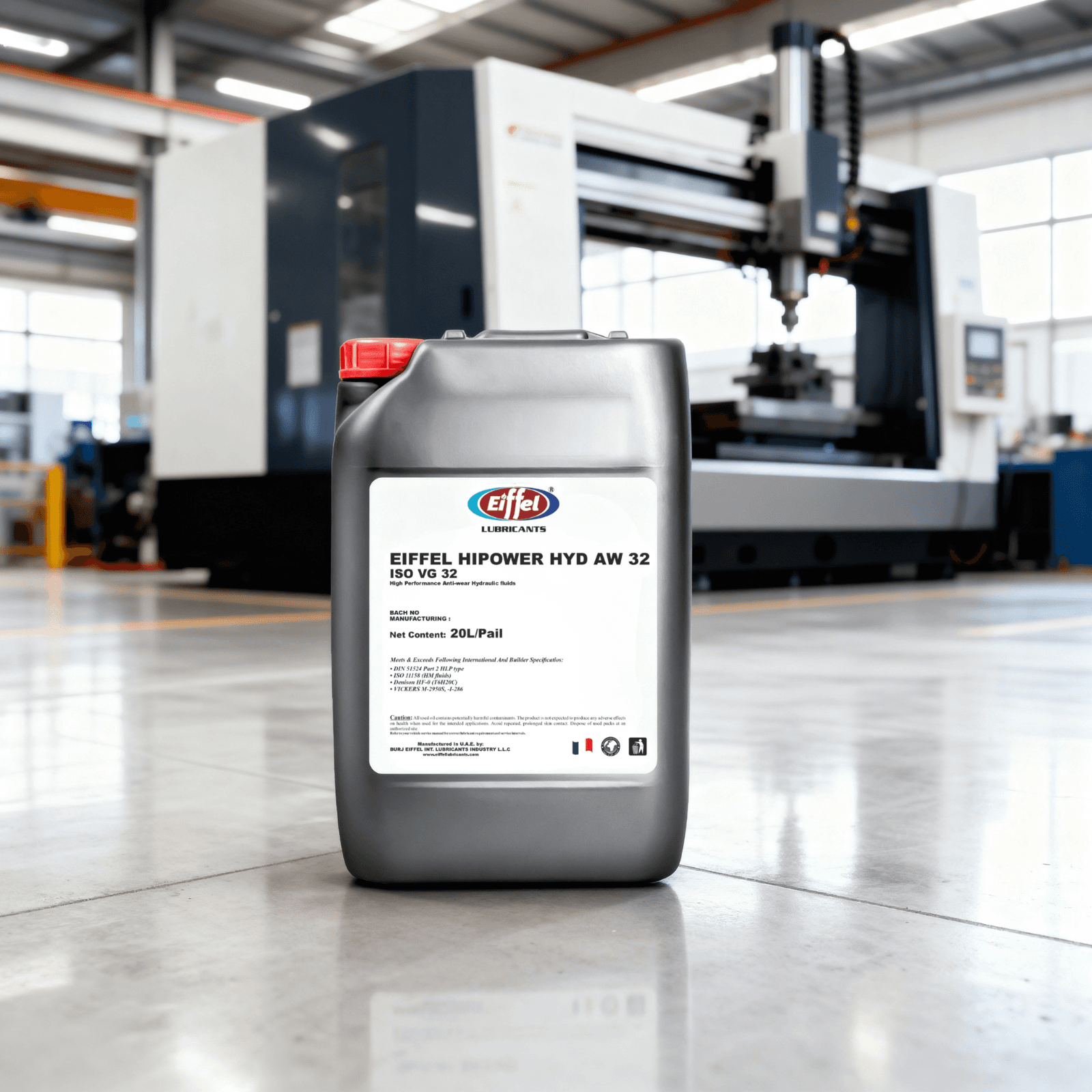 Eiffel HiPower AW 32 ISO 32 Premium Anti-Wear Hydraulic Oil 20L