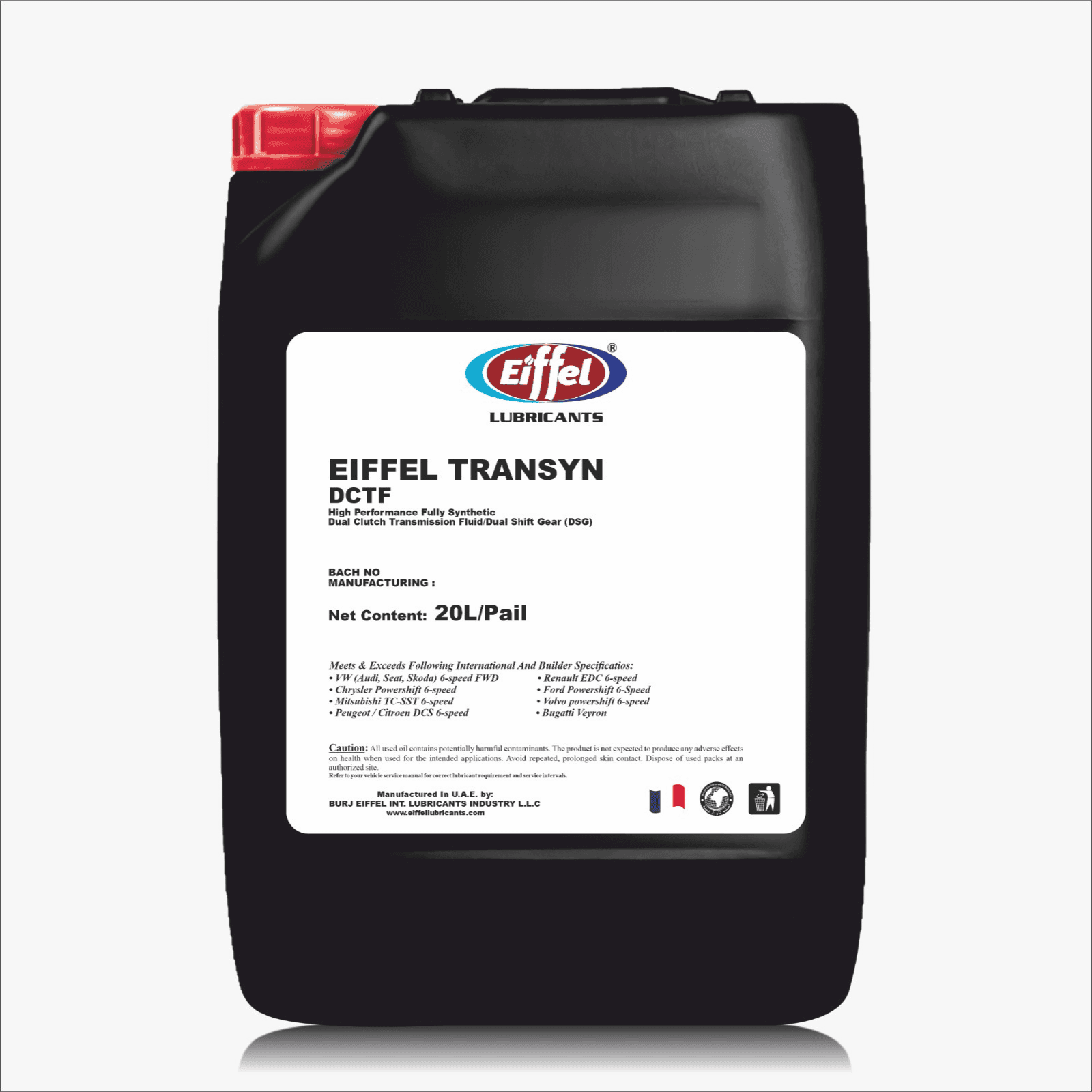 Eiffel Transyn ATF DCTF Full Synthetic Dual Clutch Transmission Fluid - 20L