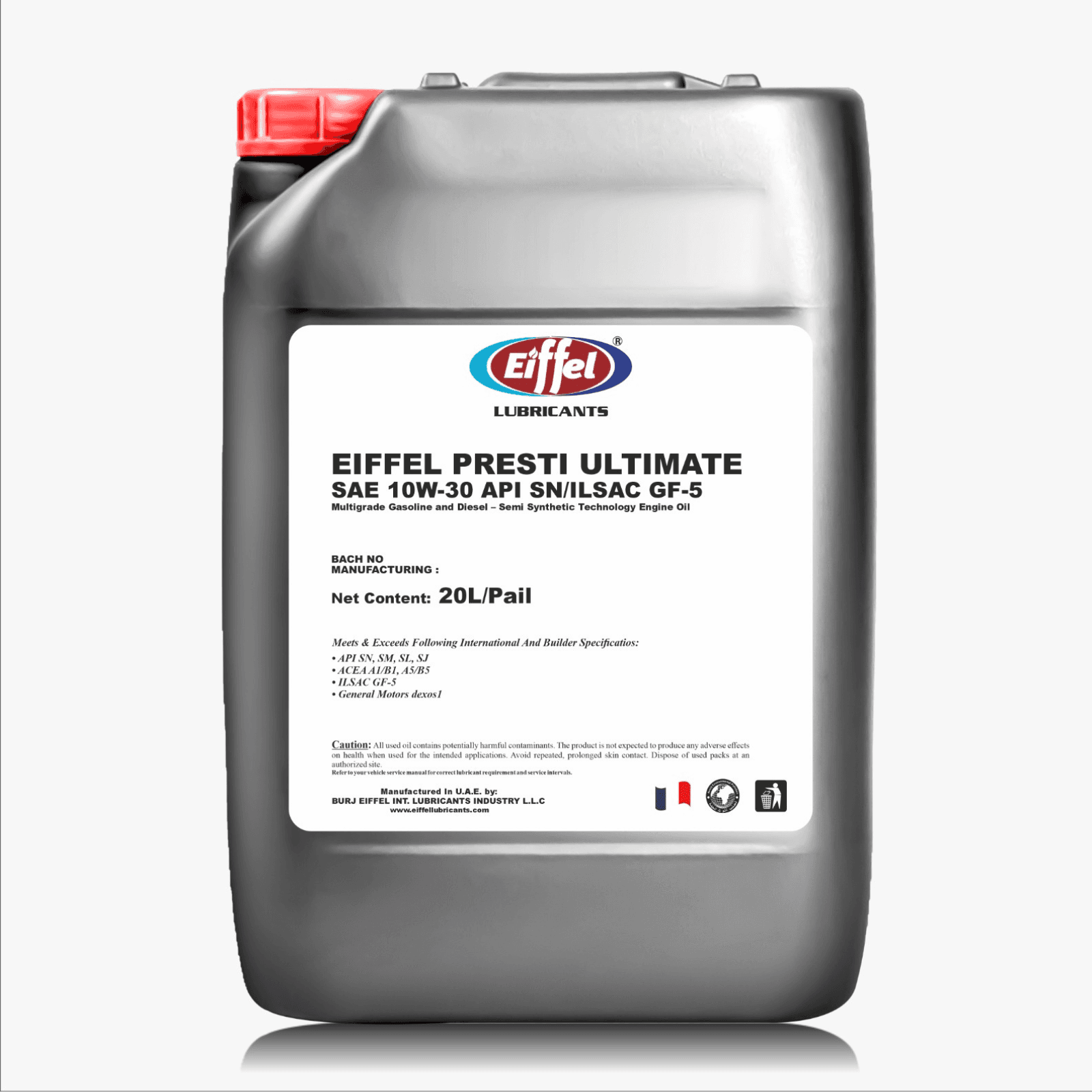 Eiffel Presti Ultimate 10W30 Semi-Synthetic Engine Oil SN/GF-5 - 20 L