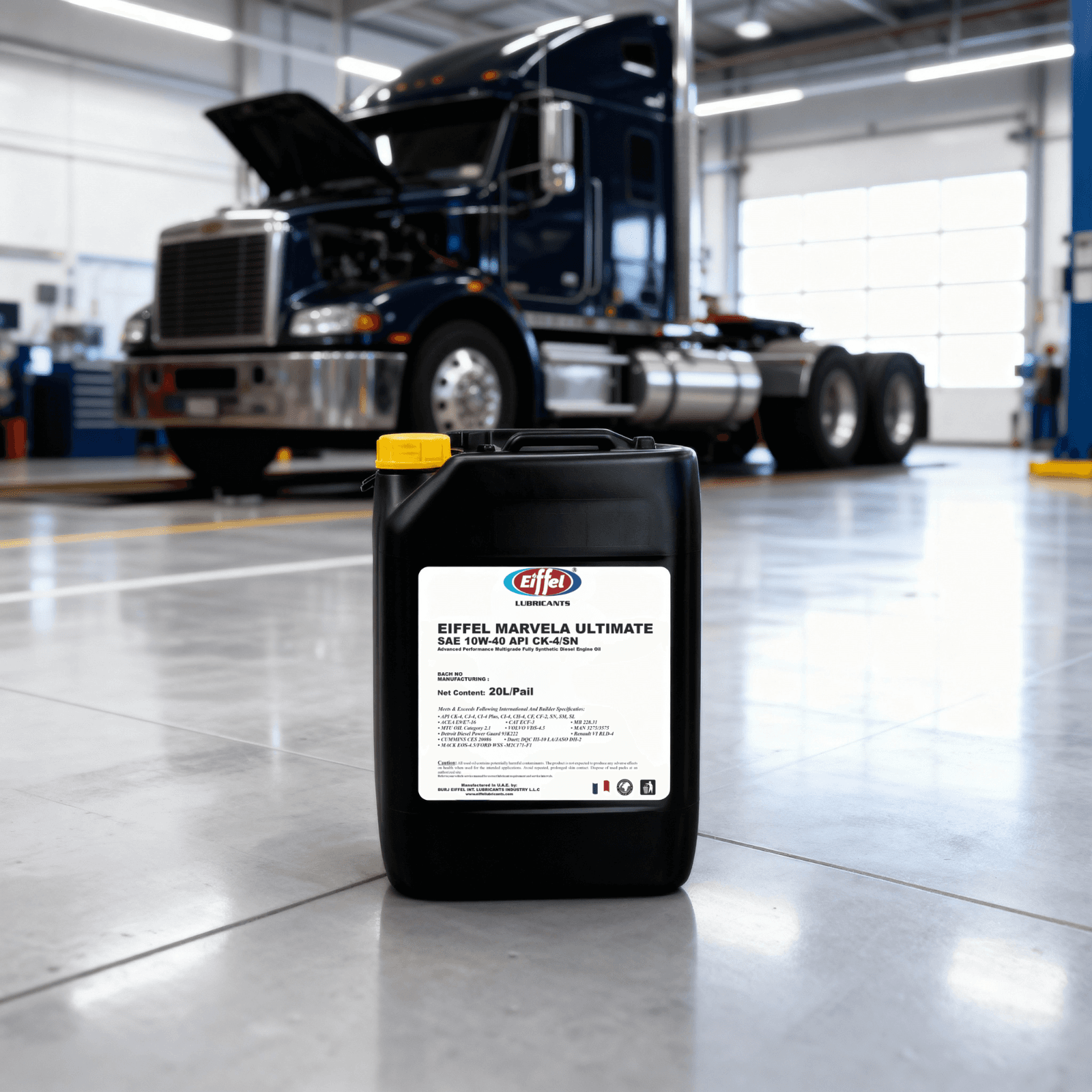 Eiffel Marvela Xtreme 10W-40 CK-4/SN Fully Synthetic Diesel Engine Oil – 20L
