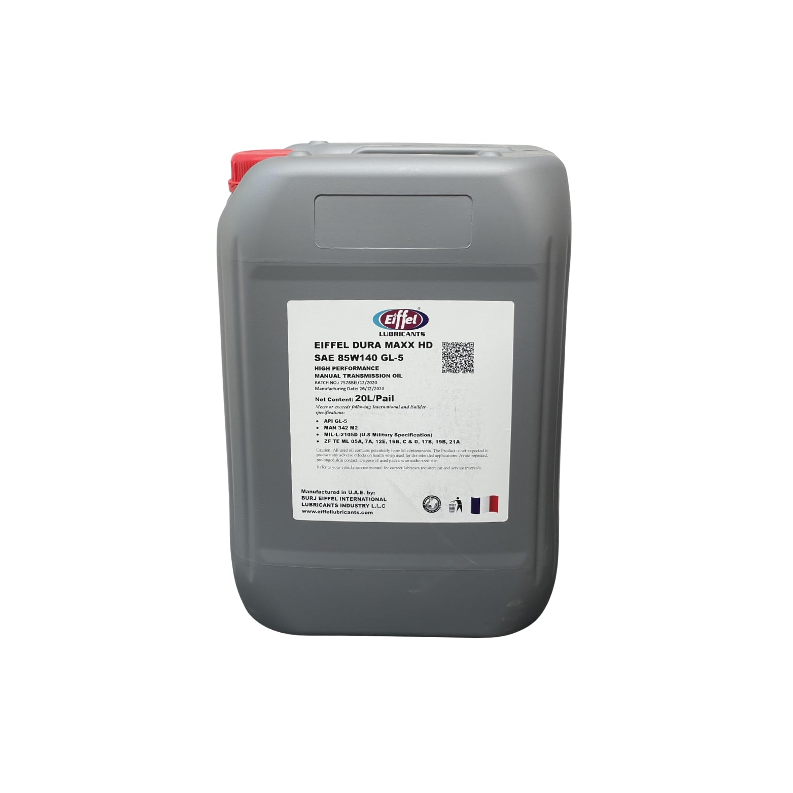 Eiffel Dura Maxx HD 85W-140 Heavy-Duty Gear Oil GL-5 - 20L Mineral - Tin ptroduct image