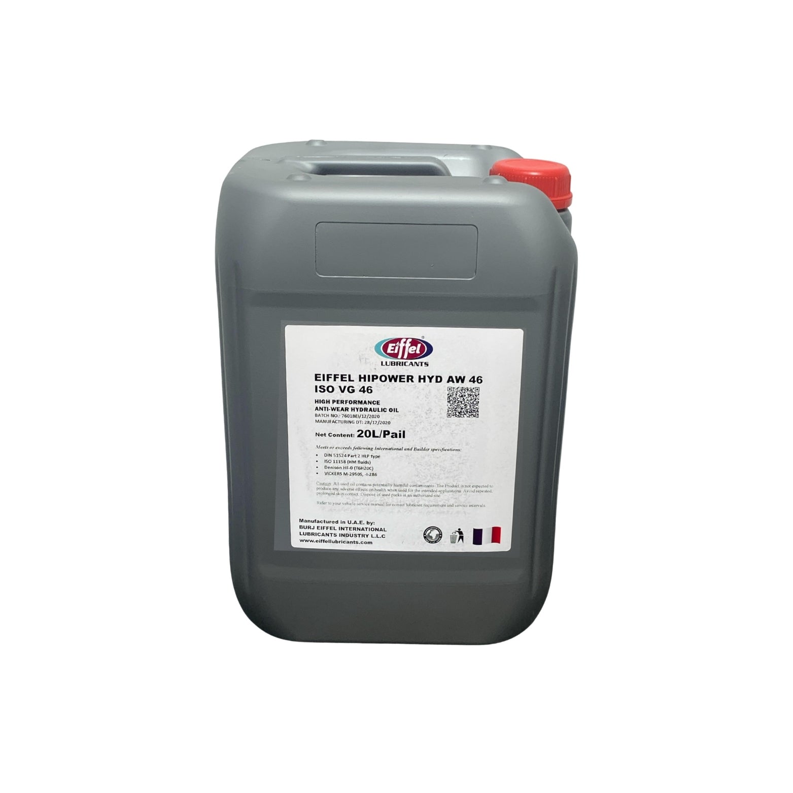 Eiffel HiPower AW 46 Anti-Wear Hydraulic Oil - 20L Mineral Group 1 product image