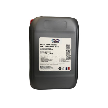 EIFFEL VSTA EXTREME SAE 15W40 CK4/SN 20L MINERAL A SIDE