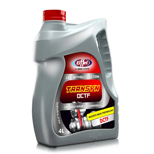Eiffel Transyn ATF DCTF – 4L Dual Clutch Transmission Fluid in Garage Setting for DCT Vehicles