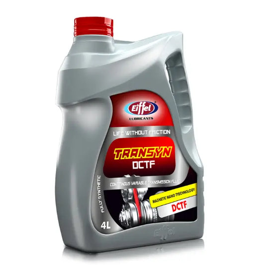 Eiffel Transyn ATF DCTF – 4L Dual Clutch Transmission Fluid in Garage Setting for DCT Vehicles