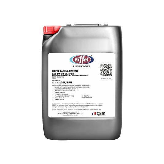 Fabela_Xtreme_5W-30_Full_Synthetic_Diesel_Oil_CK-4/SN - 20L Can Front View