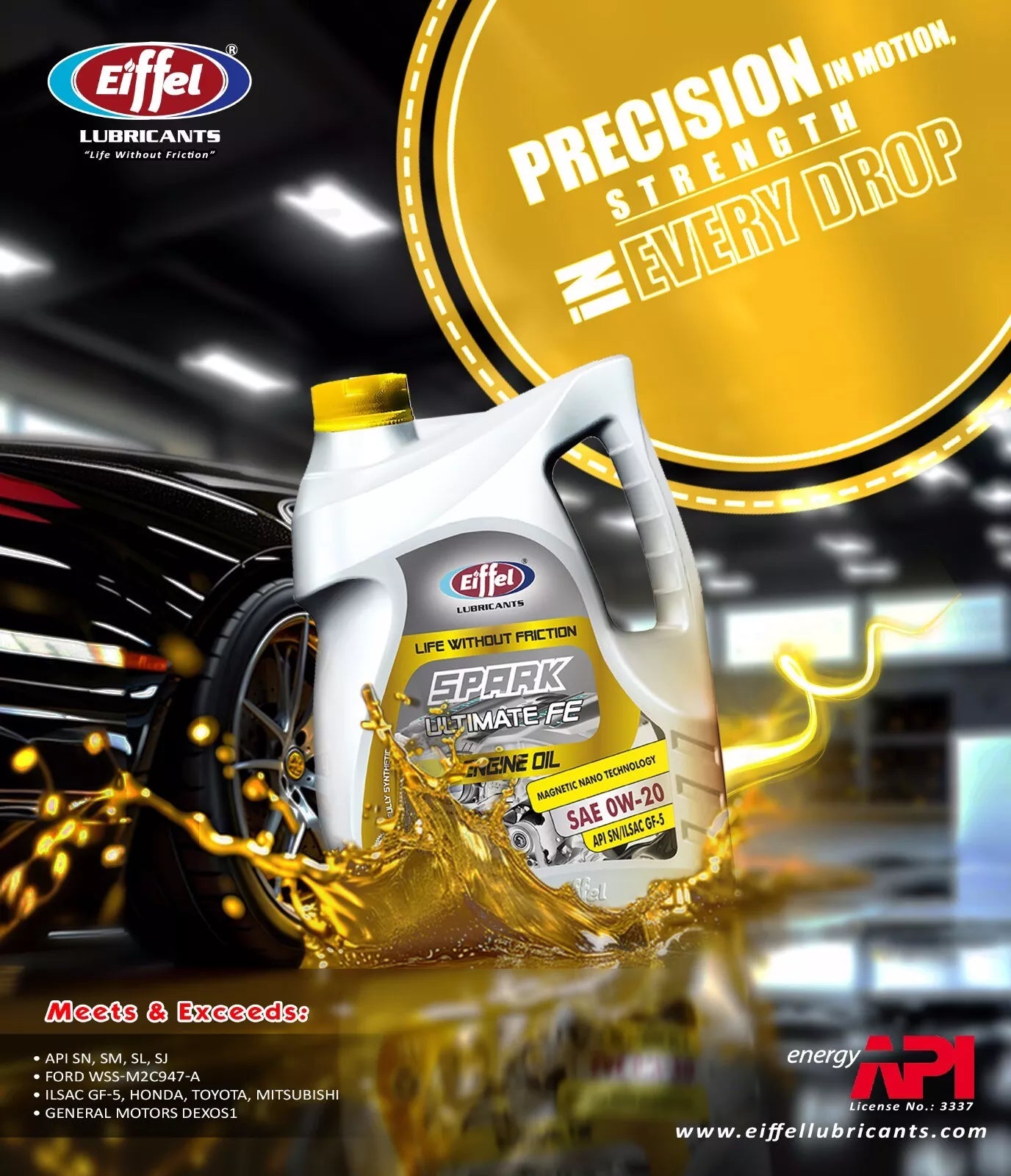 0w20 full synthetic motor PAO base oil