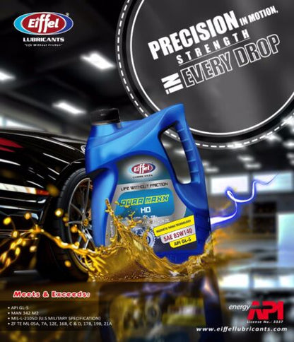 Eiffel Gear Oil Thermal Stability and Protection – 85W140 GL-5 Performance Visual